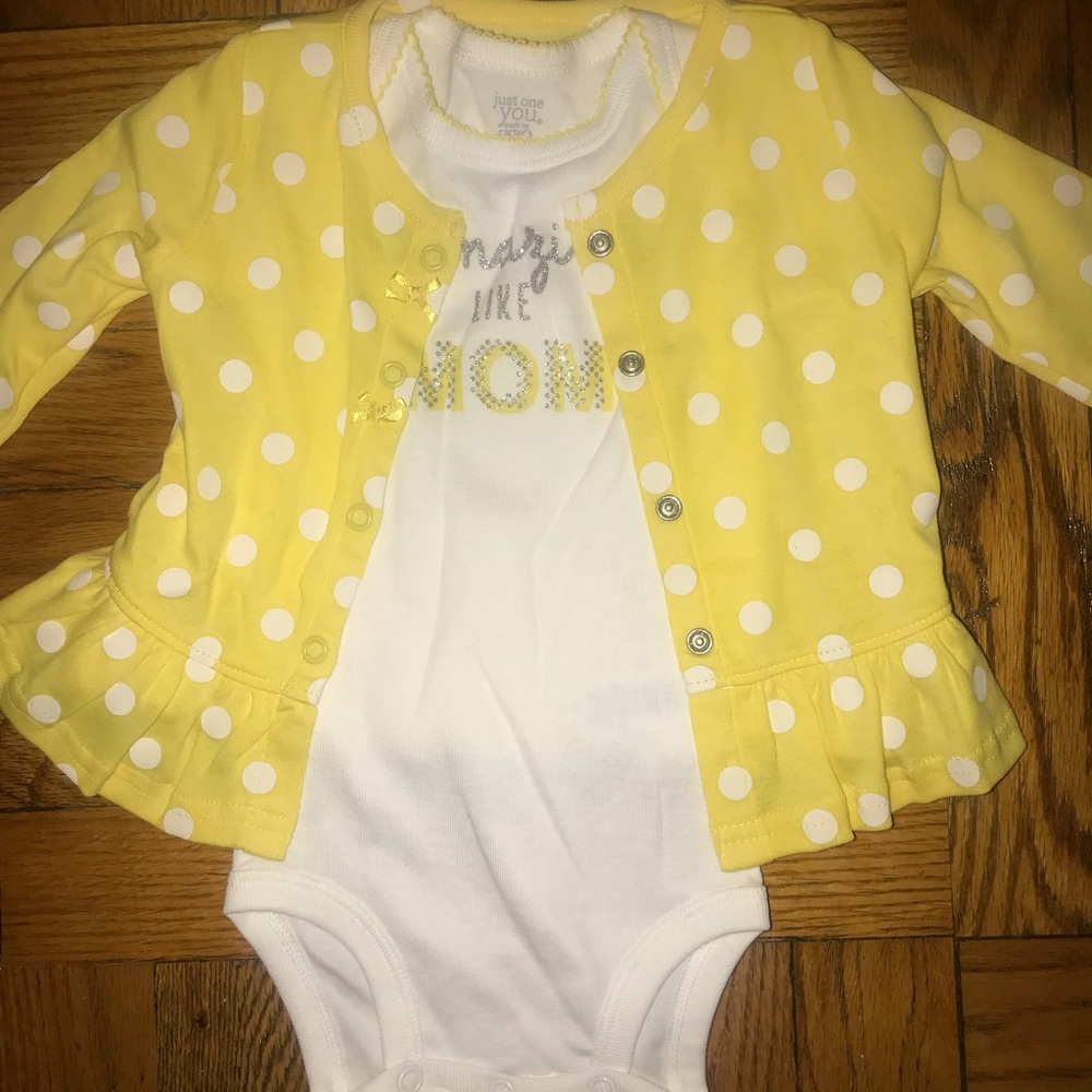 Carters onesie and sweater set